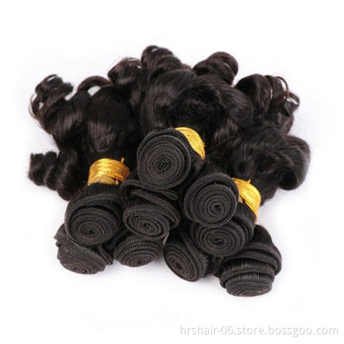 funmi hair nigeria bouncy curl Three Bundles 240g hair extension human hair direct sales from Xuchang factory